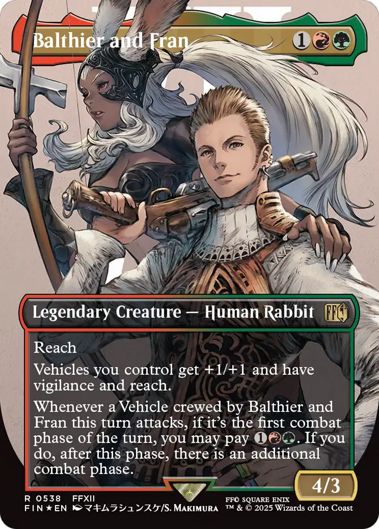 Balthier and Fran (Borderless) (Surge Foil) [FINAL FANTASY] | Pegasus Games WI