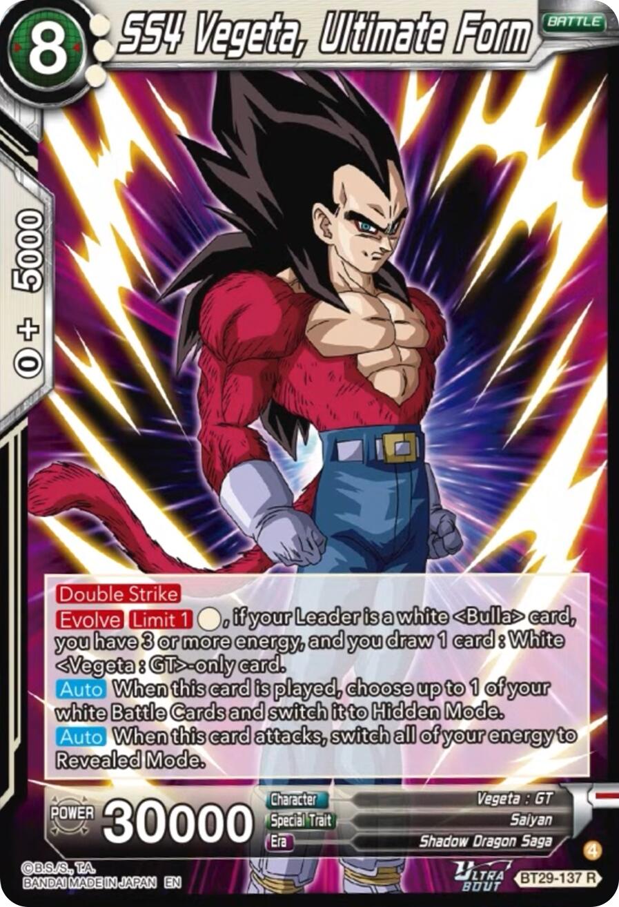 SS4 Vegeta, Ultimate Form (BT29-137) [Fearsome Rivals] | Pegasus Games WI