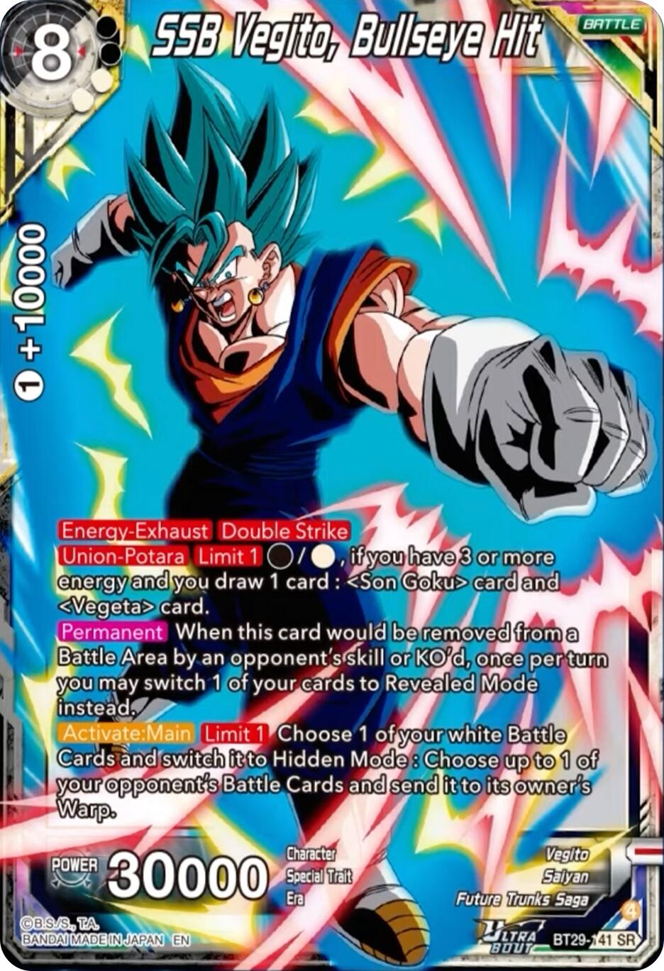SSB Vegito, Bullseye Hit (BT29-141) [Fearsome Rivals] | Pegasus Games WI