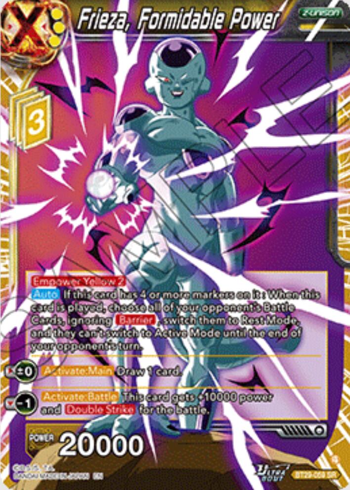 Frieza, Formidable Power (BT29-059) [Fearsome Rivals] | Pegasus Games WI