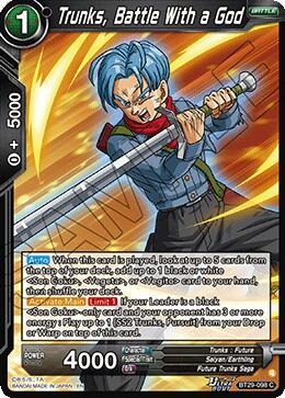 Trunks, Battle With a God (BT29-098) [Fearsome Rivals] | Pegasus Games WI