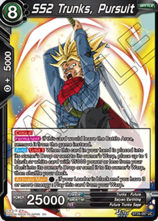 SS2 Trunks, Pursuit (BT29-097) [Fearsome Rivals] | Pegasus Games WI