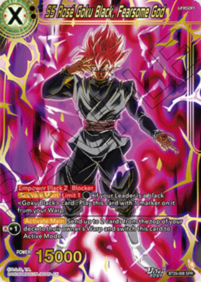 SS Rose Goku Black, Fearsome God (SPR) (BT29-088) [Fearsome Rivals] | Pegasus Games WI