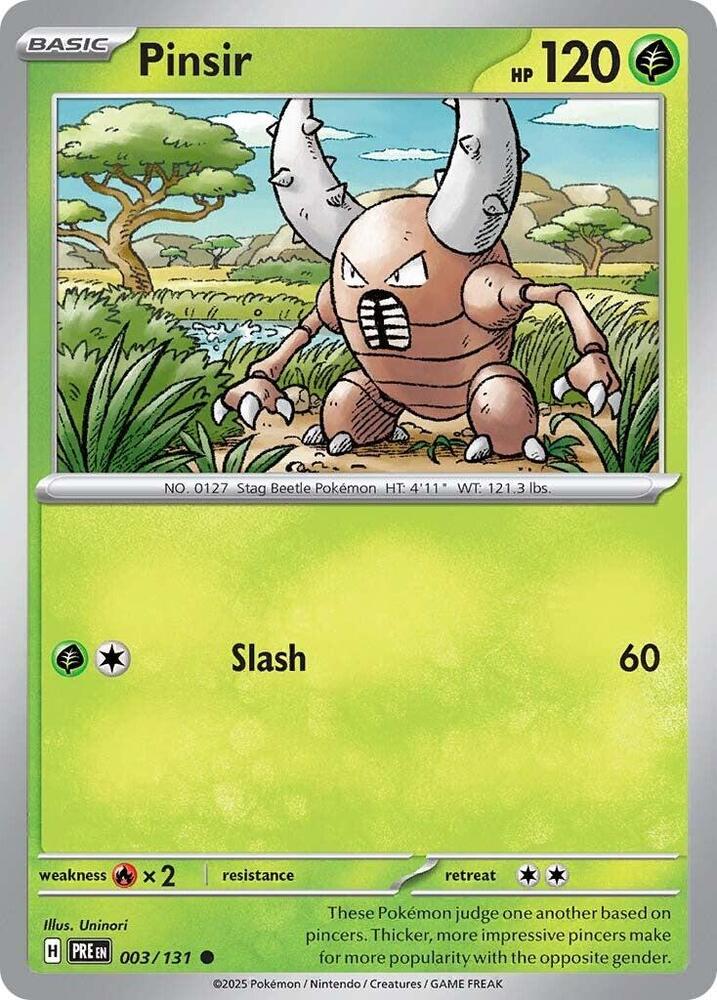 Pinsir (003/131) [Scarlet & Violet: Prismatic Evolutions] | Pegasus Games WI