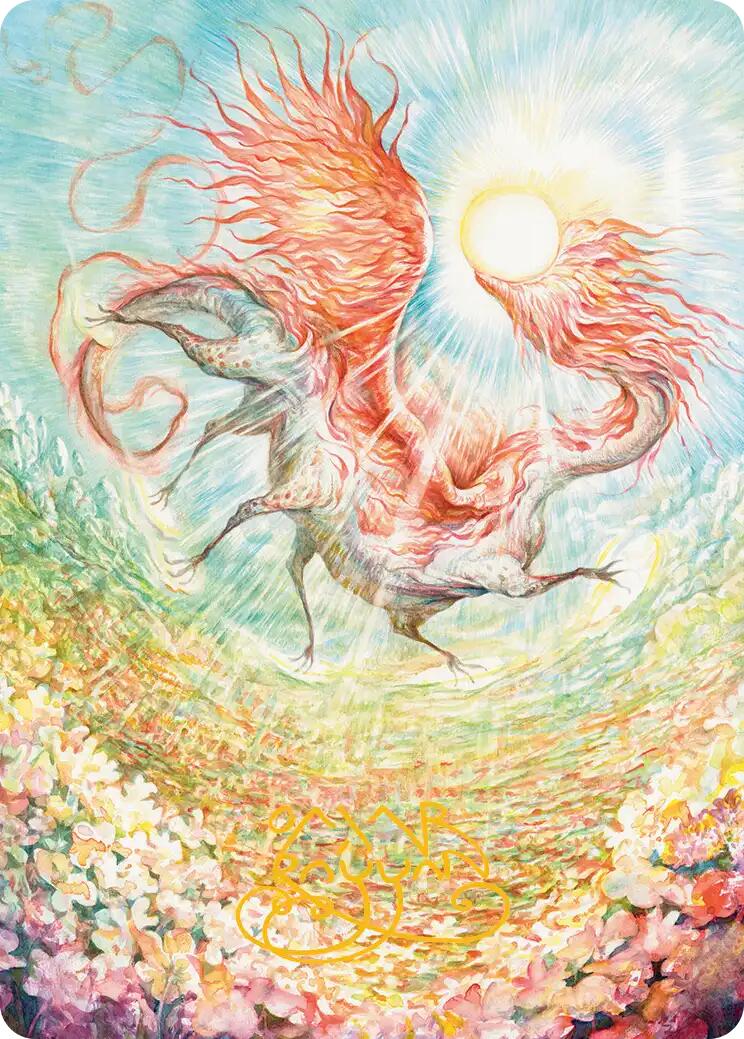 Eirdu, Carrier of Dawn Art Card (Gold-Stamped Signature) [Lorwyn Eclipsed Art Series] | Pegasus Games WI