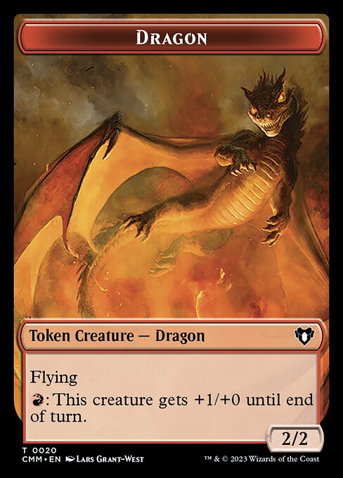Soldier // Dragon (0020) Double-Sided Token [Commander Masters Tokens] | Pegasus Games WI