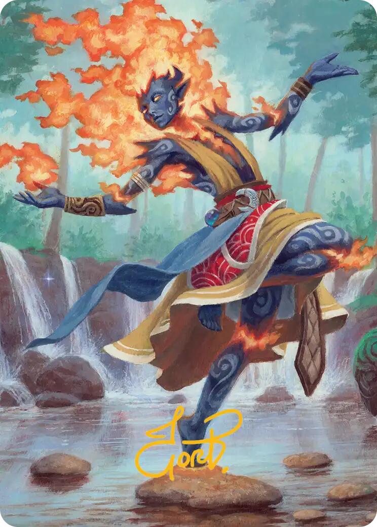 Ashling, Rekindled Art Card (16/54) (Gold-Stamped Signature) [Lorwyn Eclipsed Art Series] | Pegasus Games WI