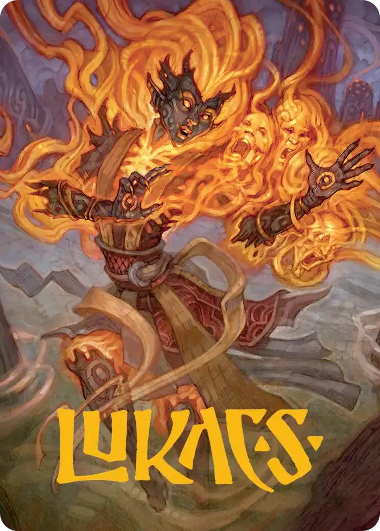 Ashling, Rekindled Art Card (33/54) (Gold-Stamped Signature) [Lorwyn Eclipsed Art Series] | Pegasus Games WI