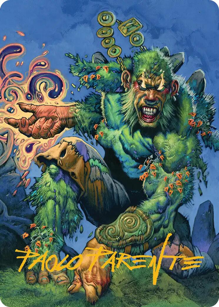 Aurora Awakener Art Card (17/54) (Gold-Stamped Signature) [Lorwyn Eclipsed Art Series] | Pegasus Games WI