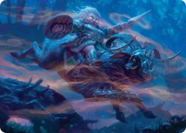 Bristlebane Outrider Art Card [Lorwyn Eclipsed Art Series] | Pegasus Games WI