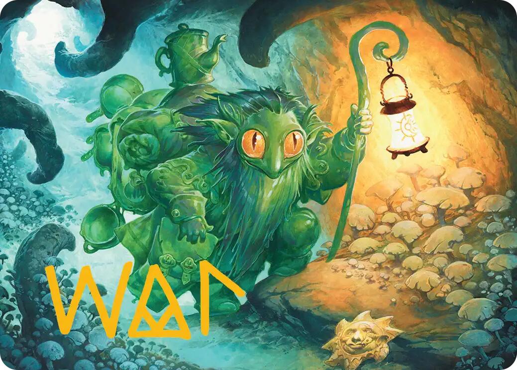 Mutable Explorer Art Card (21/54) (Gold-Stamped Signature) [Lorwyn Eclipsed Art Series] | Pegasus Games WI