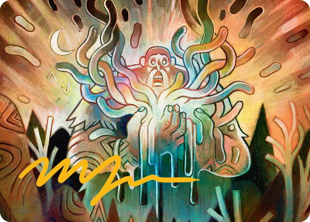 Aurora Awakener Art Card (40/54) (Gold-Stamped Signature) [Lorwyn Eclipsed Art Series] | Pegasus Games WI