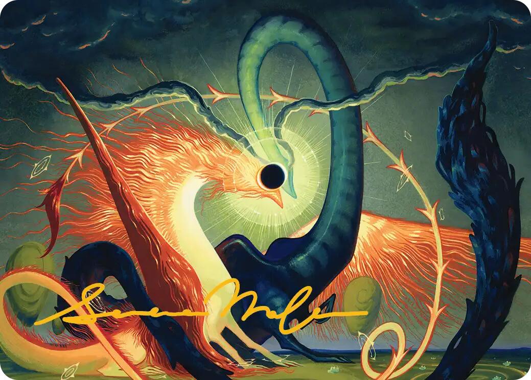 Celestial Reunion Art Card (42/54) (Gold-Stamped Signature) [Lorwyn Eclipsed Art Series] | Pegasus Games WI