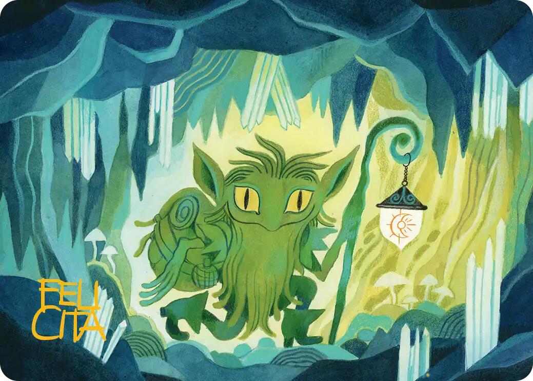 Mutable Explorer Art Card (43/54) (Gold-Stamped Signature) [Lorwyn Eclipsed Art Series] | Pegasus Games WI