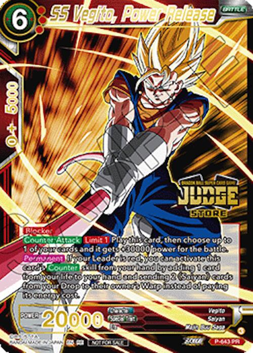 SS Vegito, Power Release (Judge Pack Vol.18) (Store) (P-643) [Judge Promotion Cards] | Pegasus Games WI