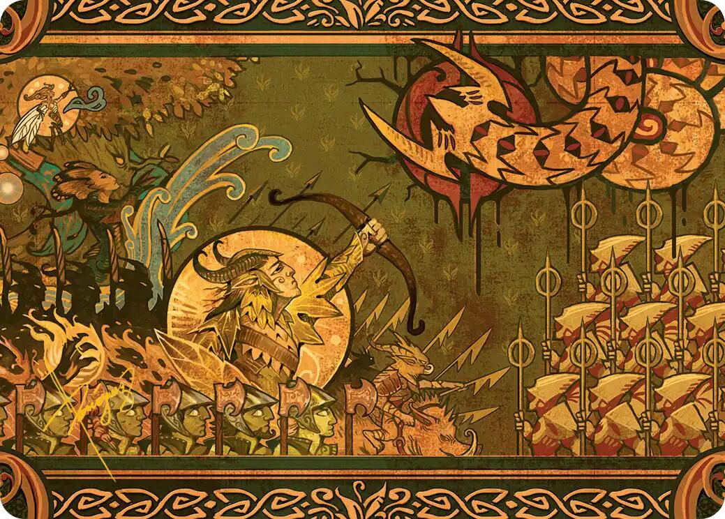 Chronicle of Victory Art Card (Gold-Stamped Signature) [Lorwyn Eclipsed Art Series] | Pegasus Games WI