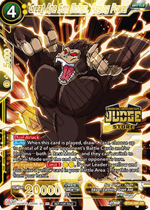 Great Ape Son Gohan, Raging Power (Judge Pack Vol.18) (Store) (BT24-088) [Judge Promotion Cards] | Pegasus Games WI