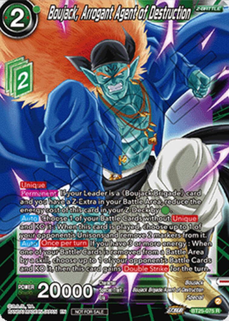 Boujack, Arrogant Agent of Destruction (Ultra-Bout Series Tournament Pack Vol.1) (BT25-075) [Tournament Promotion Cards] | Pegasus Games WI