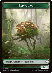 Saproling // Scarecrow Double-Sided Token [Lorwyn Eclipsed Tokens] | Pegasus Games WI