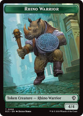 Rhino Warrior // Elemental (0010) Double-Sided Token [Lorwyn Eclipsed Tokens] | Pegasus Games WI