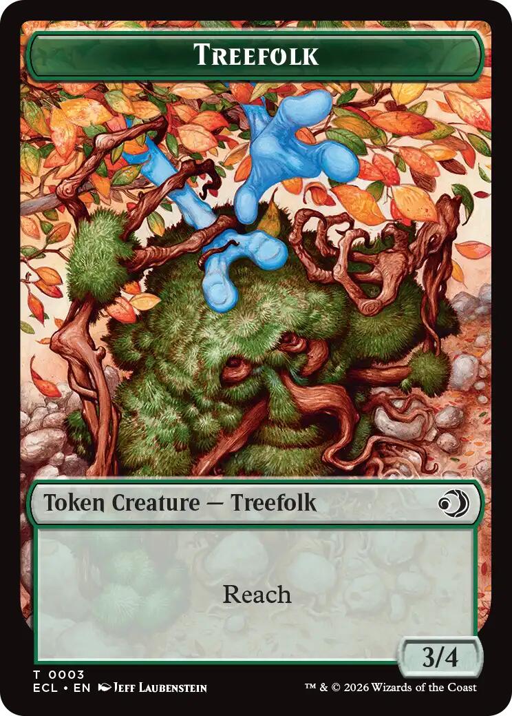 Treefolk // Goblin Double-Sided Token [Lorwyn Eclipsed Tokens] | Pegasus Games WI