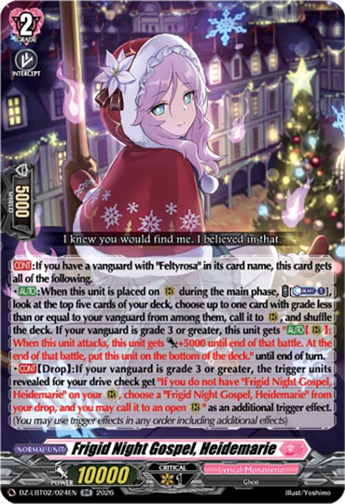 Frigid Night Gospel, Heidemarie (DZ-LBT02/024EN) [Lyrical Monasterio Season of Wonders] | Pegasus Games WI