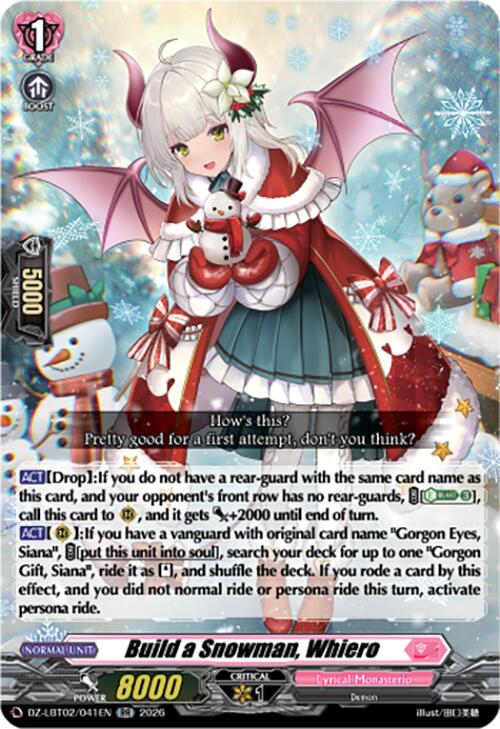 Build a Snowman, Whiero (DZ-LBT02/041EN) [Lyrical Monasterio Season of Wonders] | Pegasus Games WI