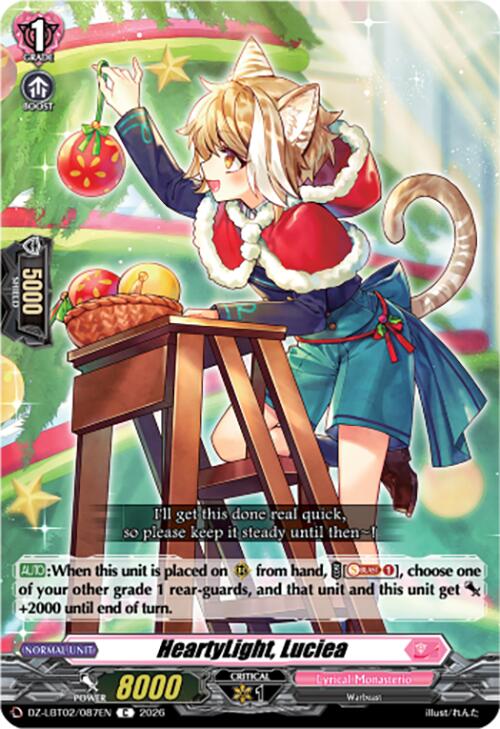 HeartyLight, Luciea (DZ-LBT02/087EN) [Lyrical Monasterio Season of Wonders] | Pegasus Games WI