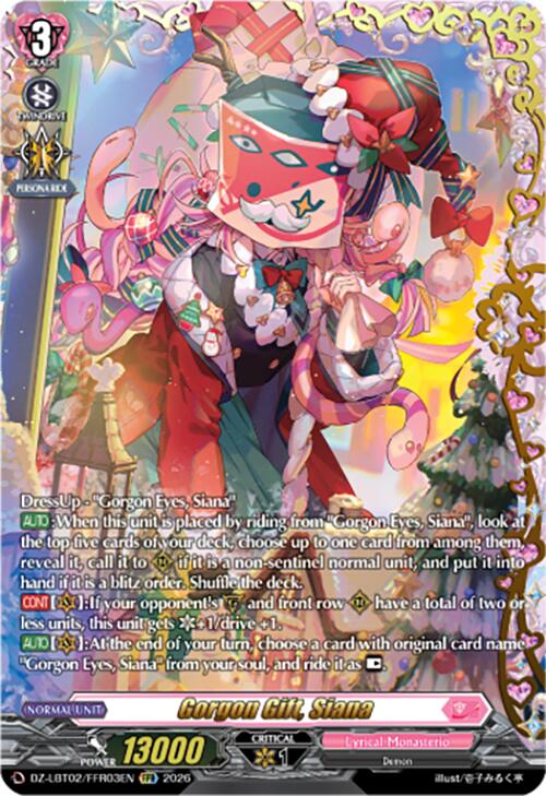 Gorgon Gift, Siana (DZ-LBT02/FFR03EN) [Lyrical Monasterio Season of Wonders] | Pegasus Games WI