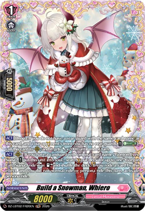 Build a Snowman, Whiero (DZ-LBT02/FR20EN) [Lyrical Monasterio Season of Wonders] | Pegasus Games WI