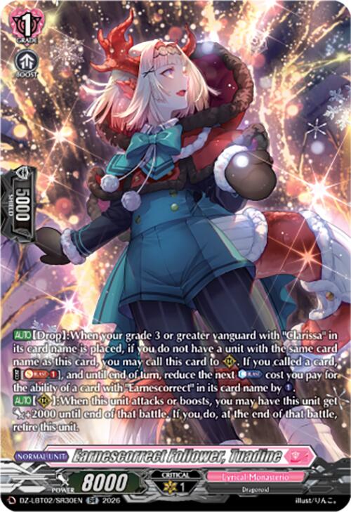 Earnescorrect Follower, Tuadine (DZ-LBT02/SR30EN) [Lyrical Monasterio Season of Wonders] | Pegasus Games WI