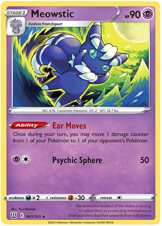 Meowstic (061/163) [Sword & Shield: Battle Styles] | Pegasus Games WI