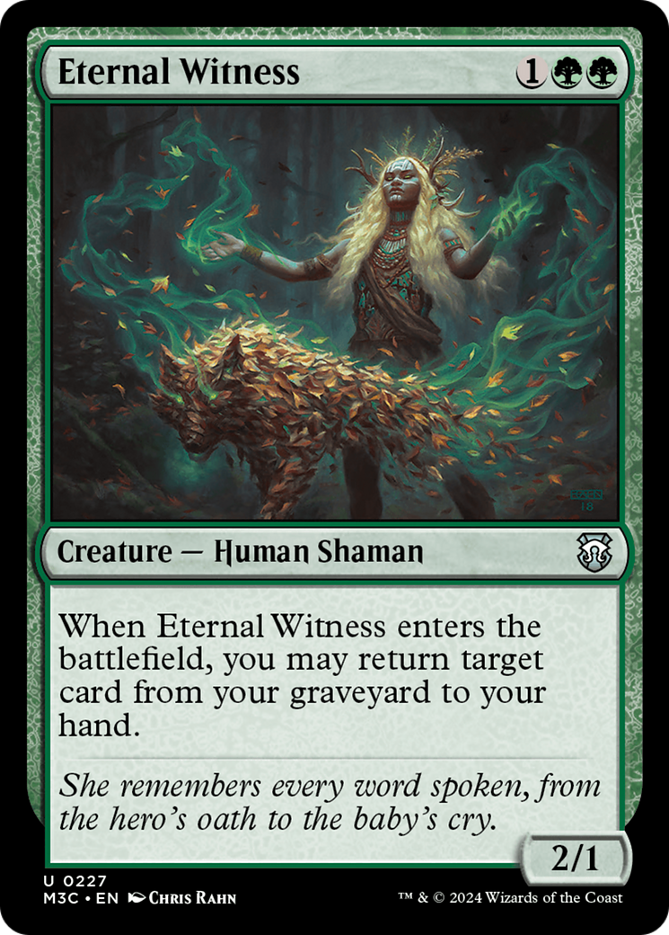 Eternal Witness (Ripple Foil) [Modern Horizons 3 Commander] | Pegasus Games WI