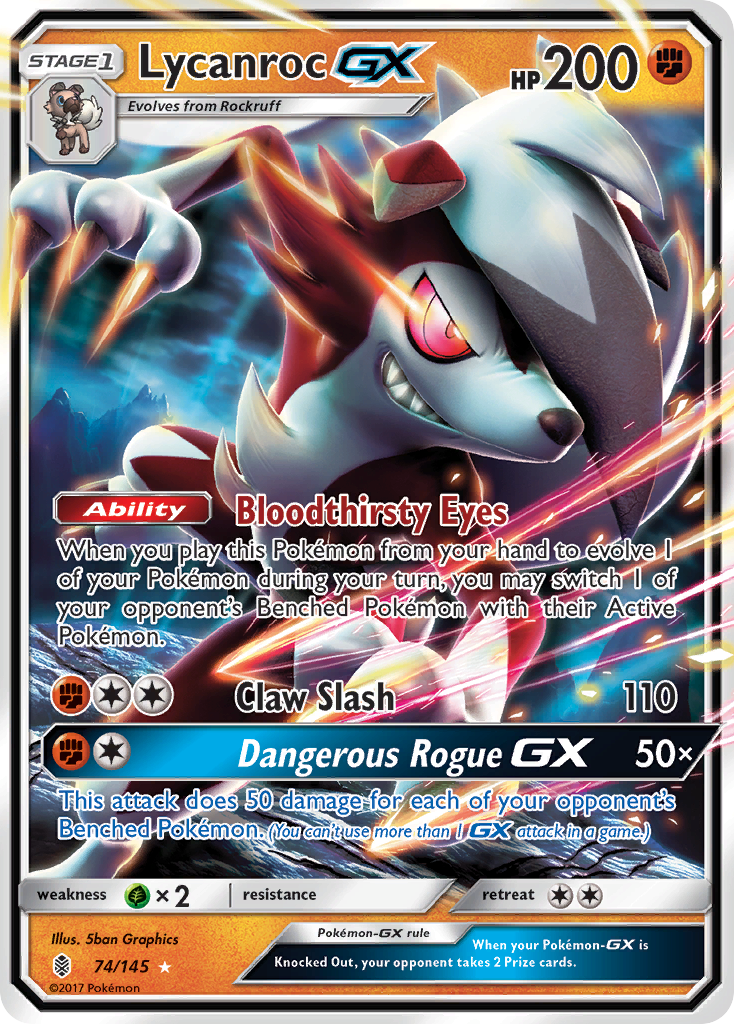 Lycanroc GX (74/145) [Sun & Moon: Guardians Rising] | Pegasus Games WI