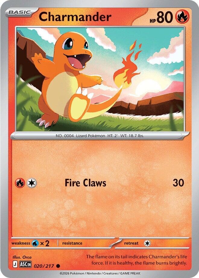 Charmander (020/217) [Mega Evolution: Ascended Heroes] | Pegasus Games WI