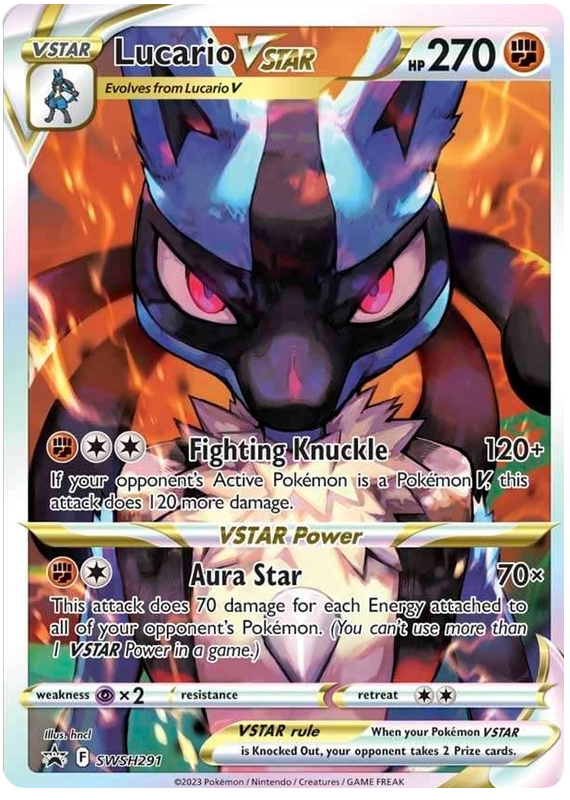 Lucario VSTAR (SWSH291) [Sword & Shield: Black Star Promos] | Pegasus Games WI