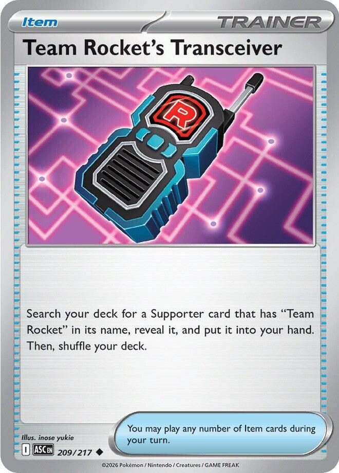 Team Rocket's Transceiver (209/217) [Mega Evolution: Ascended Heroes] | Pegasus Games WI