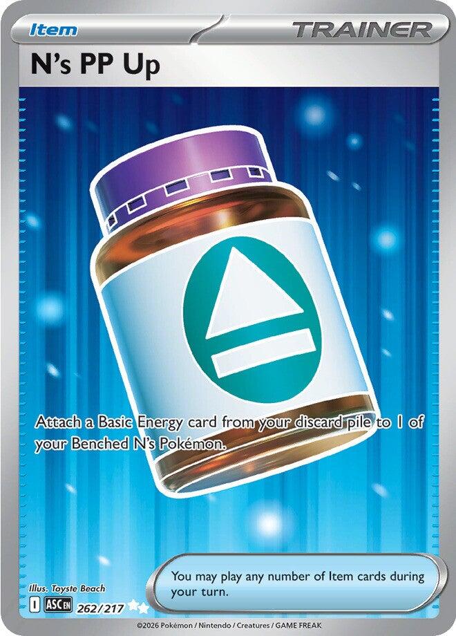 N's PP Up (262/217) [Mega Evolution: Ascended Heroes] | Pegasus Games WI