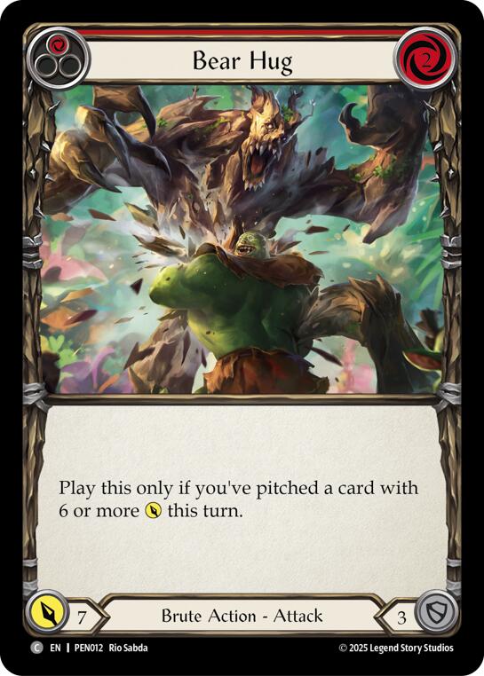 Bear Hug (Red) (Regular) [PEN012] (Compendium of Rathe) | Pegasus Games WI