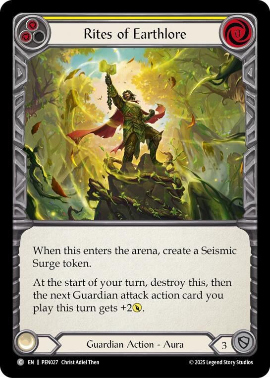 Rites Of Earthlore (Yellow) (Regular) [PEN027] (Compendium of Rathe) | Pegasus Games WI