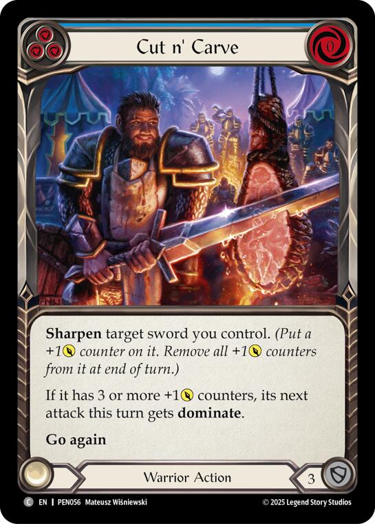 Cut N Carve (Blue) (Regular) [PEN056] (Compendium of Rathe) | Pegasus Games WI