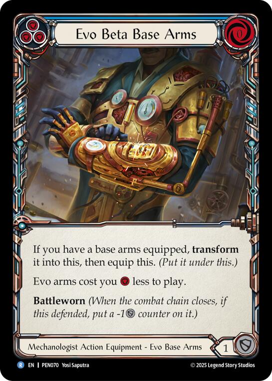 Evo Beta Base Arms (Blue) (Regular) [PEN070] (Compendium of Rathe) | Pegasus Games WI