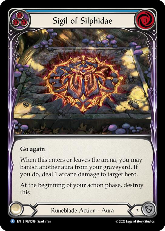 Sigil Of Silphidae (Blue) (Regular) [PEN099] (Compendium of Rathe) | Pegasus Games WI