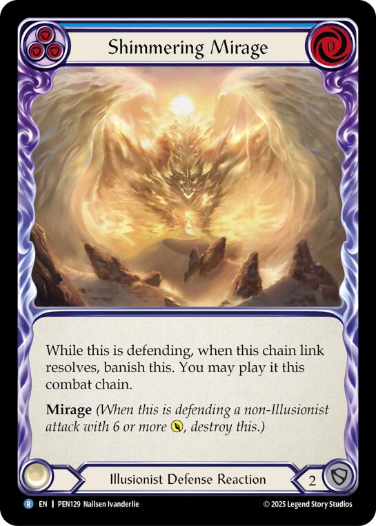 Shimmering Mirage (Blue) (Regular) [PEN129] (Compendium of Rathe) | Pegasus Games WI