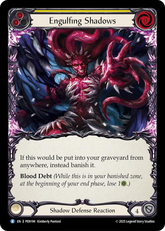 Engulfing Shadows (Yellow) (Regular) [PEN194] (Compendium of Rathe) | Pegasus Games WI