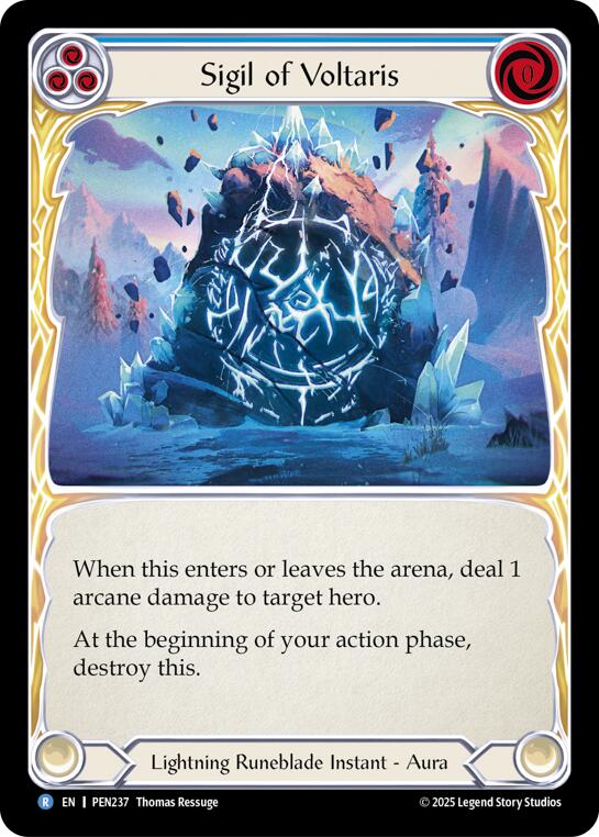 Sigil Of Voltaris (Blue) (Regular) [PEN237] (Compendium of Rathe) | Pegasus Games WI