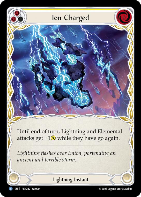 Ion Charged (Yellow) (Regular) [PEN242] (Compendium of Rathe) | Pegasus Games WI