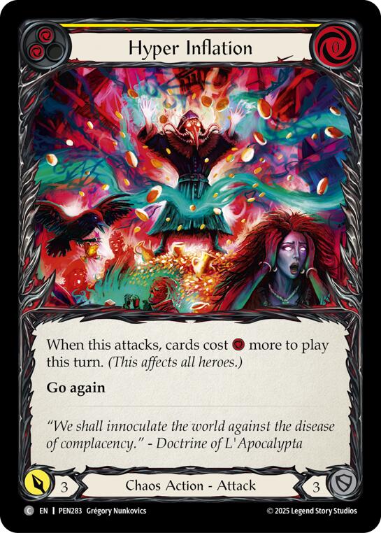 Hyper Inflation (Yellow) (Regular) [PEN283] (Compendium of Rathe) | Pegasus Games WI