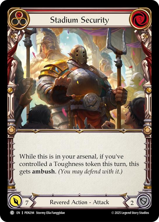 Stadium Security (Red) (Regular) [PEN294] (Compendium of Rathe) | Pegasus Games WI