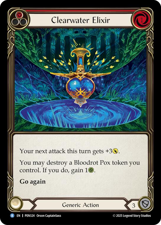 Clearwater Elixir (Red) (Regular) [PEN324] (Compendium of Rathe) | Pegasus Games WI
